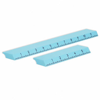 Ice Blue Ruler / Combo: 6-Inch + 12-Inch