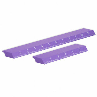 Periwinkle Purple Ruler / Combo: 6-Inch + 12-Inch