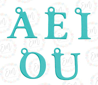 Vowel Charm Dies